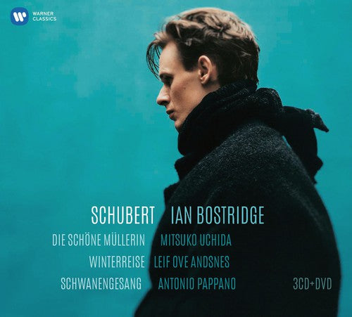 the album cover for Schubert / Bostridge / Uchida / Andsnes / Pappano - 3 Song Cycles