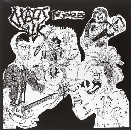 the album cover for Chaos Uk - Total Chaos - The Singles