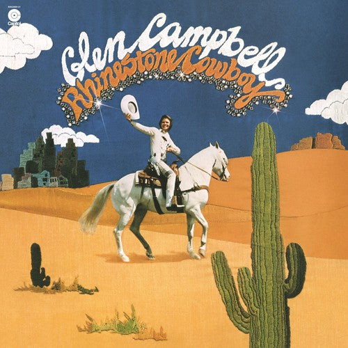 the album cover for Glen Campbell - RHINESTONE COWBOY