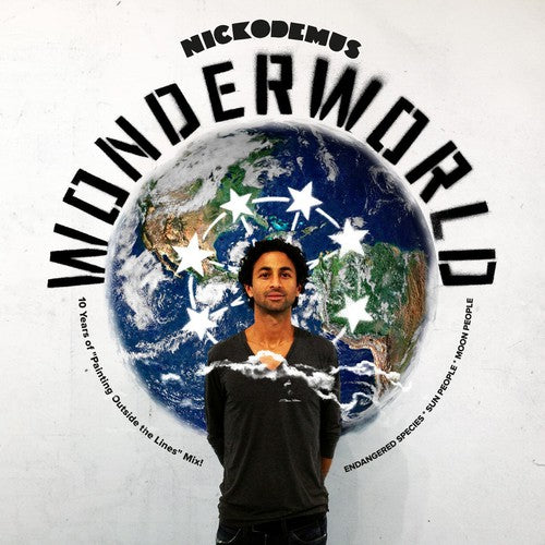 the album cover for Nickodemus - Wonderworld: 10 Years Of Painting Outside The Lines