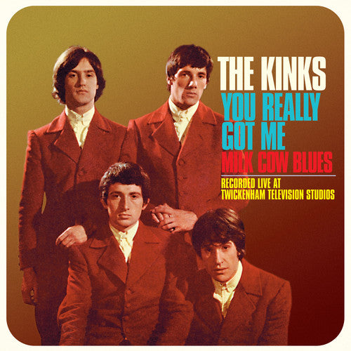 the album cover for The Kinks - You Really Got Me (Live) / Milk Cow Blues (Live)