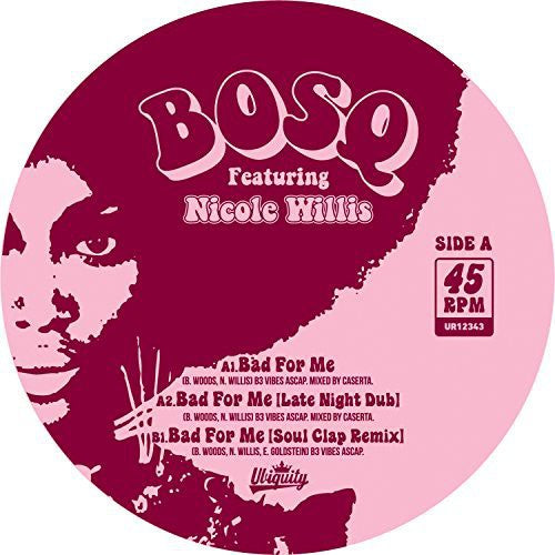 the album cover for Bosq - Bad For Me [Limited Edition] [Colored Vinyl]