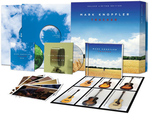 the album cover for Mark Knopfler - Tracker [Limited Edition Box Set]