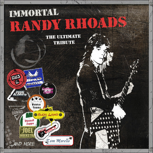 the album cover for Immortal Randy Rhoads: The Ultimate Tribute / Var - Immortal Randy Rhoads: The Ultimate Tribute