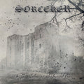the album cover for Sorcerer - In the Shadow of the Inverted Cross