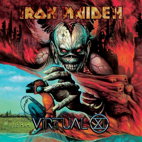 the album cover for Iron Maiden - Virtual XI