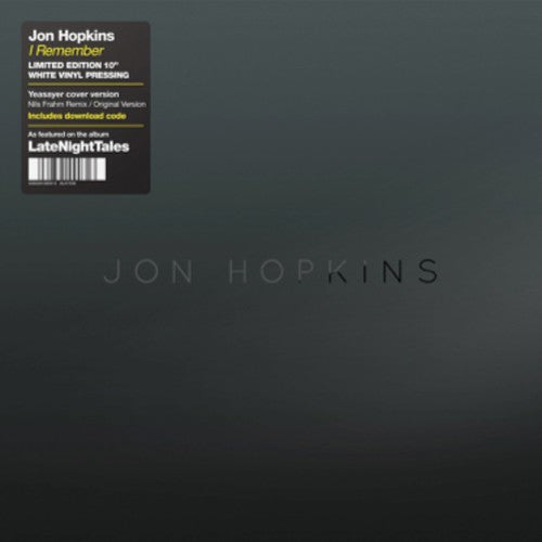 the album cover for Jon Hopkins - Remember (Nils Frahm Remix)
