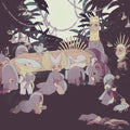 the album cover for Cuushe - Night Lines (Uk) (10in) (Ep)