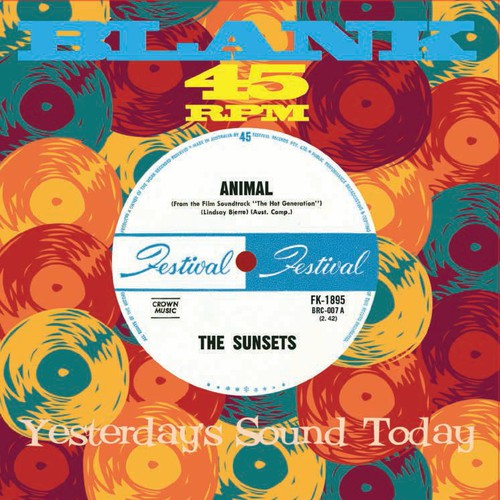 the album cover for Sunsets - Animal / Uptight Out of Sight