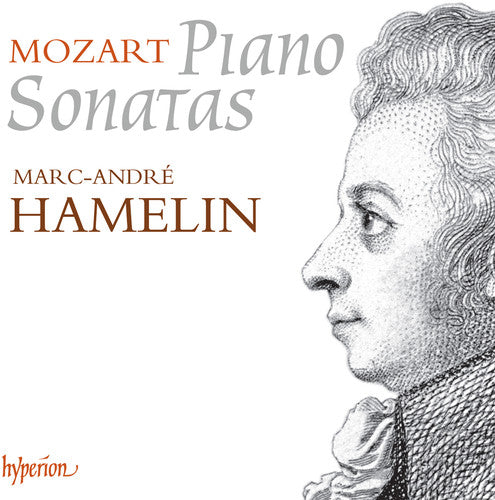 the album cover for W Mozart / Hamelin,Marc-Andre - Piano Sonatas K282 283 330 332 333 545 570 & 576