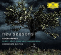 the album cover for Kremer / Kremerata Baltica - New Seasons (Glass/Part/Kancheli/Umebayashi)