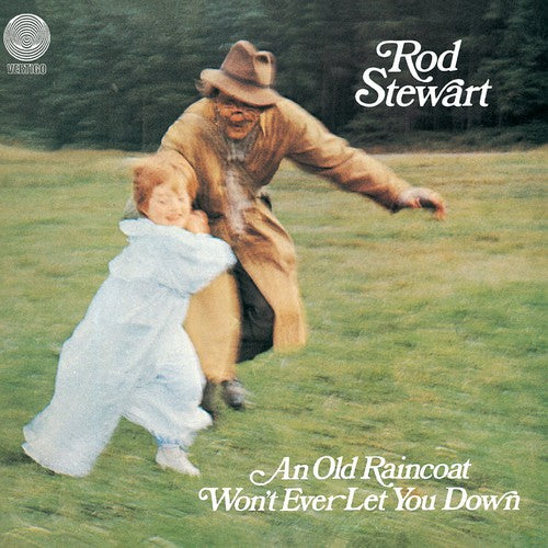 the album cover for Rod Stewart - An Old Raincoat Won't Ever Let You Down [Vinyl]