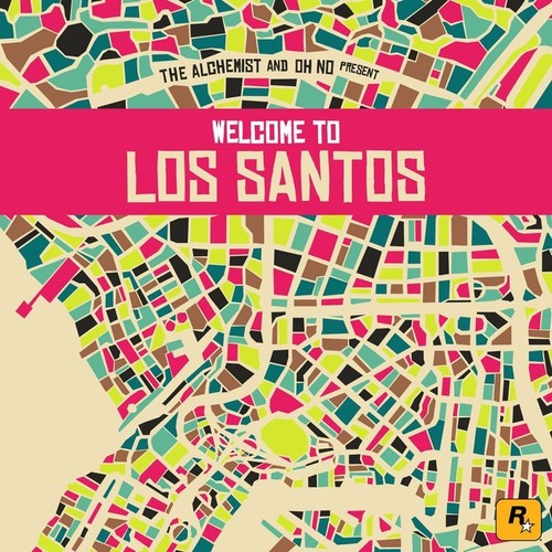 the album cover for Oh No - Alchemist And Oh No Present Welcome To Los Santos