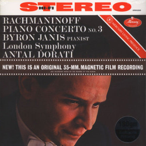 the album cover for Rachmaninoff / Janis / Dorati / Lso - Piano Concerto No 3 in D Minor
