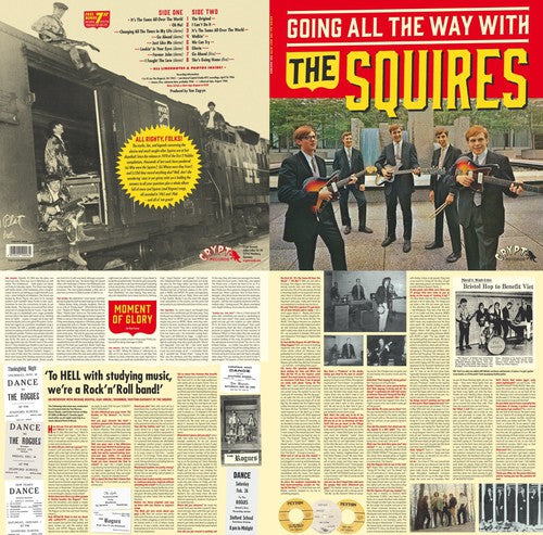 the album cover for Squires - Going All the Way with the Squires