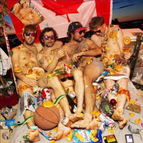 the album cover for New Swears - Junkfood Forever Bedtime Whatever