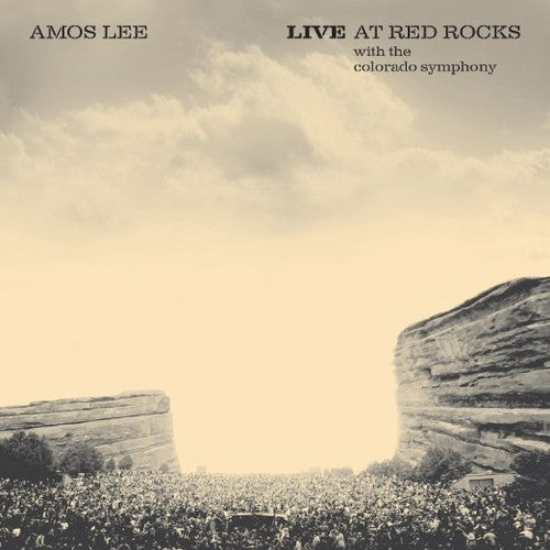 the album cover for Amos Lee - Amos Lee Live at Red Rocks with the Colorado Symphony