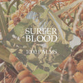 the album cover for Surfer Blood - 1000 Palms [Blue & White Swirl Vinyl]