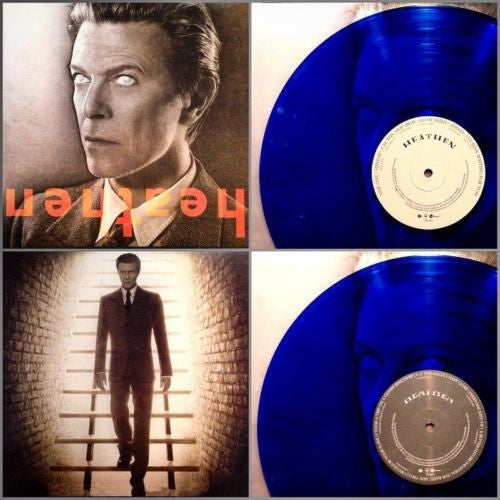the album cover for David Bowie - Heathen [Limited Edition Blue 180gm Vinyl]