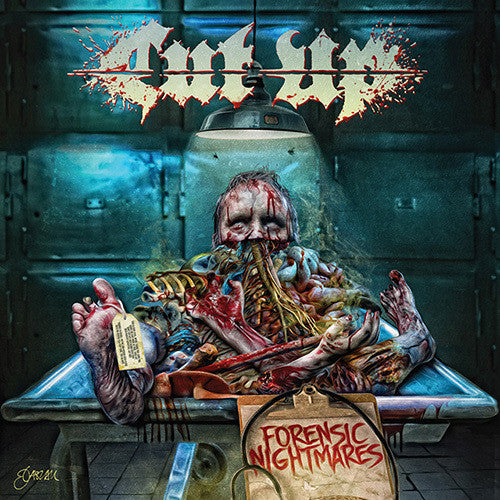 the album cover for Cut Up - Forensic Nightmares