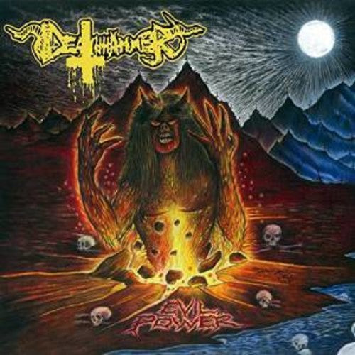 the album cover for Deathhammer - Evil Power