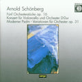 the album cover for H Schiff / Sw German Radio - Schoenberg: Cello Concerto. Variations for Orch.