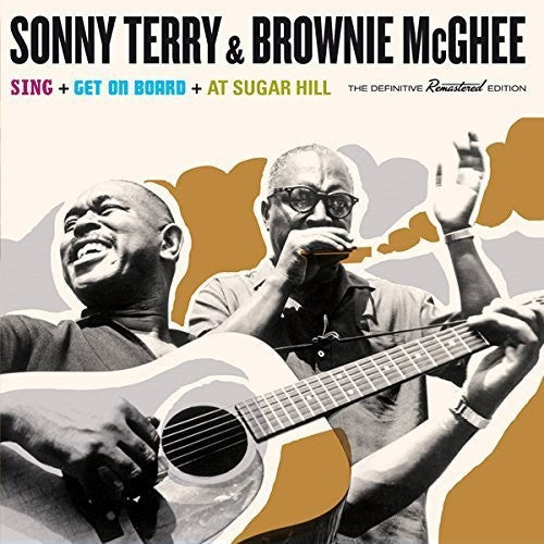 the album cover for Sonny Terry - Sing + Get on Board + at Sugar Hill