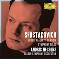 the album cover for Shostakovich / Nelsons / Boston Symphony Orchestra - Under Stalin's Shadow - Symphony No 10