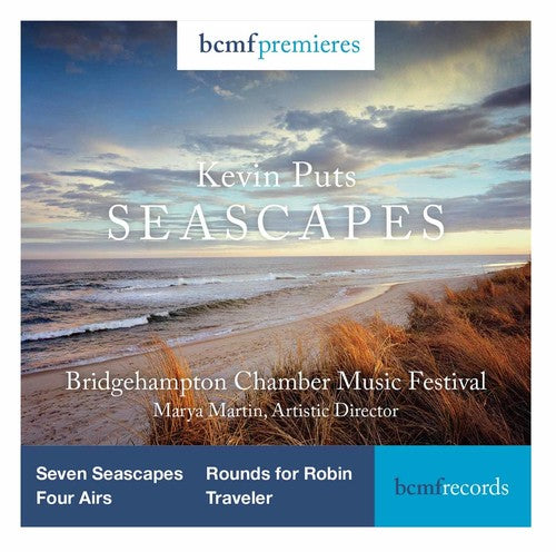 the album cover for Puts / Martin / De Guise-Langlois / Rose - Seascapes - BCMF Premieres
