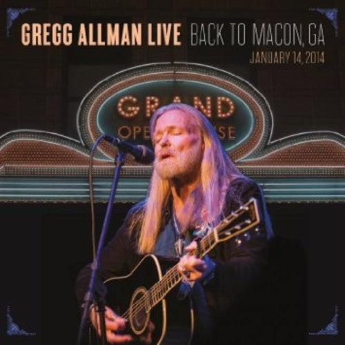 the album cover for Gregg Allman - Gregg Allman Live: Back To Macon, GA [2 LP]