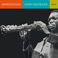 the album cover for John Coltrane - Impressions
