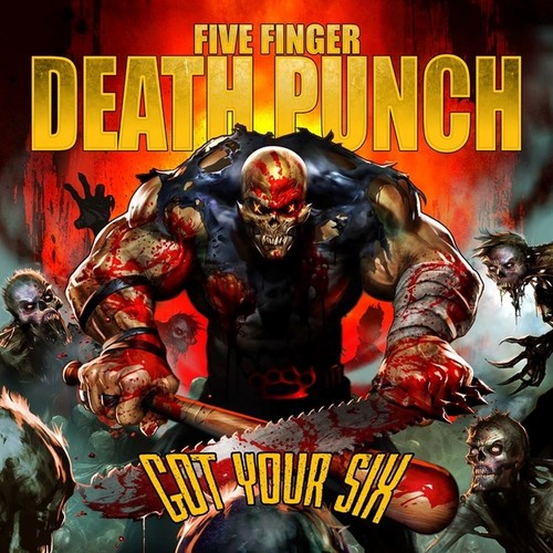 the album cover for Five Finger Death Punch - Got Your Six [Yellow Vinyl]