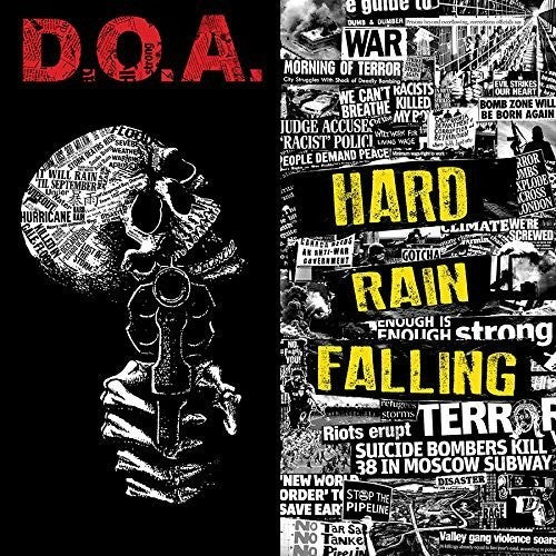 the album cover for D.O.A. - Hard Rain Falling [LP]