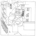 the album cover for Parquet Courts / Joey Pizza Slice - Split