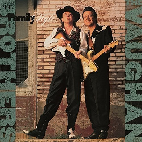 the album cover for VAUGHAN BROTHERS - Family Style