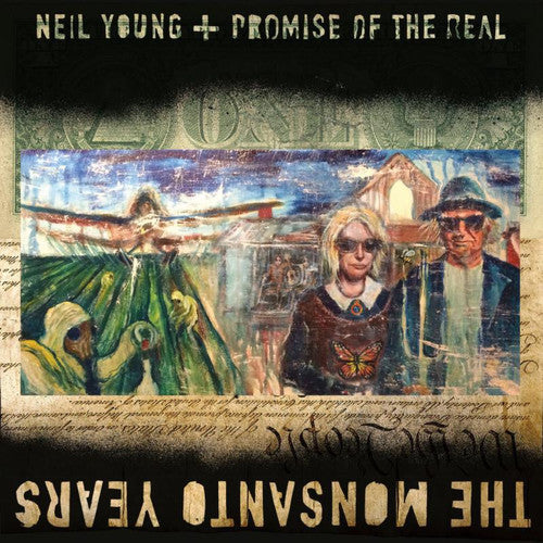 the album cover for Neil Young - The Monsanto Years [Vinyl]