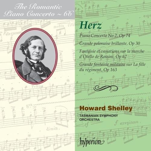 the album cover for H Herz / Tasmanian Symphony Orchestra - Piano Concerto No.2 Grande Fantaisie Militaire