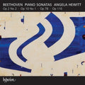 the album cover for L Beethoven / Hewitt,Angela - Piano Sonatas 5 - Piano Sonatas Opp.2 10 78 & 110