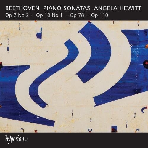 the album cover for L Beethoven / Hewitt,Angela - Piano Sonatas 5 - Piano Sonatas Opp.2 10 78 & 110