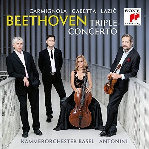 the album cover for Sol Gabetta - Concerto For Violin, Cello, And Piano In C Major, Op. 56, "Triple Concerto": Beethoven: Triple Concerto