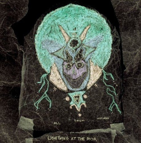 the album cover for All Them Witches - Lightning At The Door [Colored Vinyl + Bonus 7 Inch]