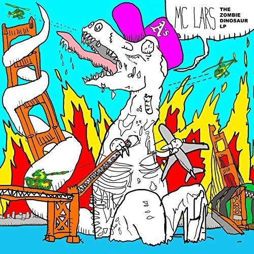 the album cover for Mc Lars - The Zombie Dinosaur LP