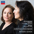 the album cover for Uchida / Roschmann - Schumann & Berg Lieder