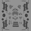 the album cover for Psychic Blood - Alien