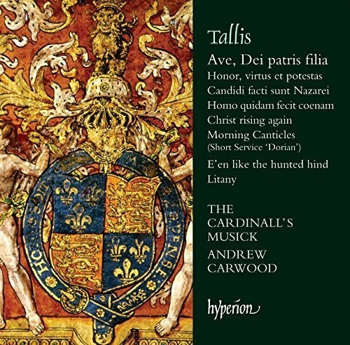 the album cover for T Tallis / Cardinalls Musick / Carwood,Andrew - Ave Dei Patris - Honor Virtus Et Potestas