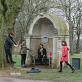 the album cover for Sauna Youth - Distractions