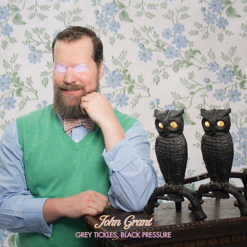 the album cover for John Grant - Grey Tickles, Black Pressure