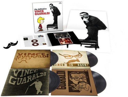 the album cover for Vince Guaraldi - The Definitive Vince Guaraldi [4 LP Box Set]