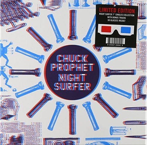 the album cover for Chuck Prophet - 3D Night Surfer 7 Inch Singles Collection [Limited Edition Box Set]
