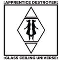 the album cover for Apprentice Destroyer - Glass Ceiling Universe